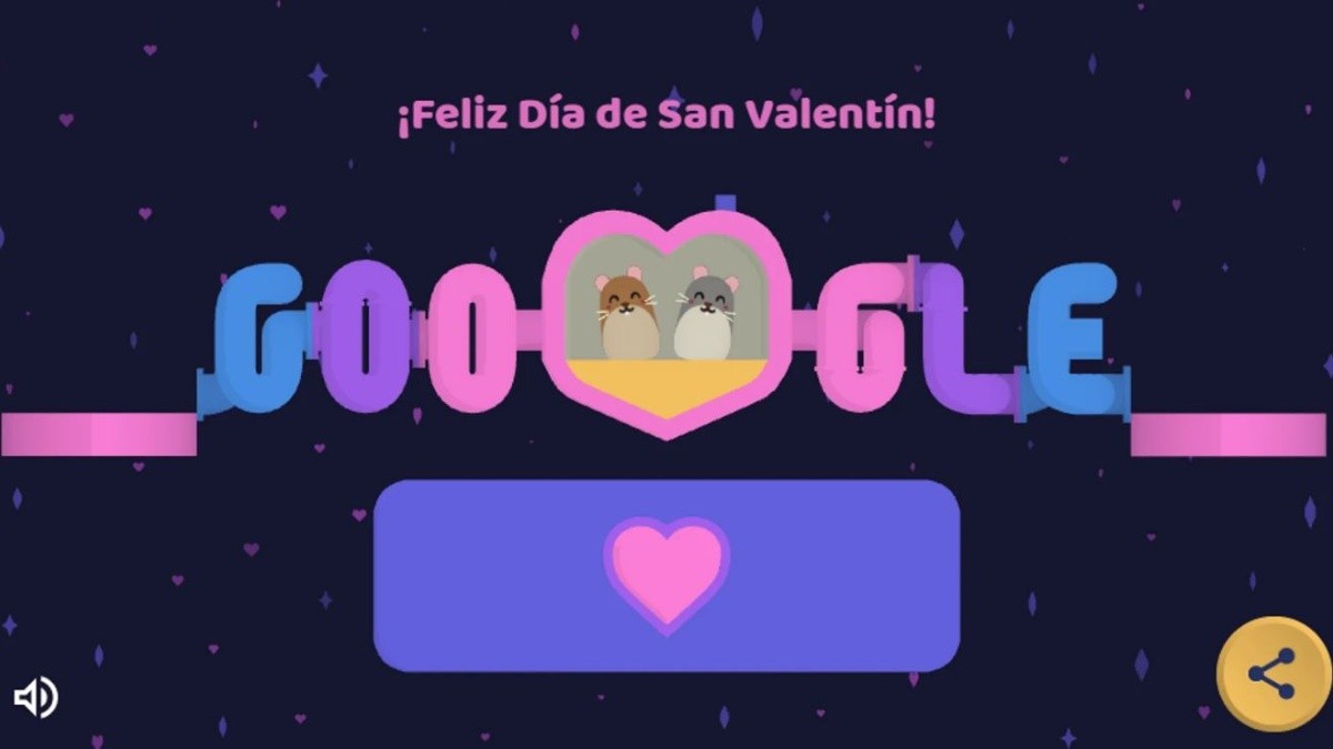 Google celebra el “Día de San Valentín” con un nuevo doodle interactivo