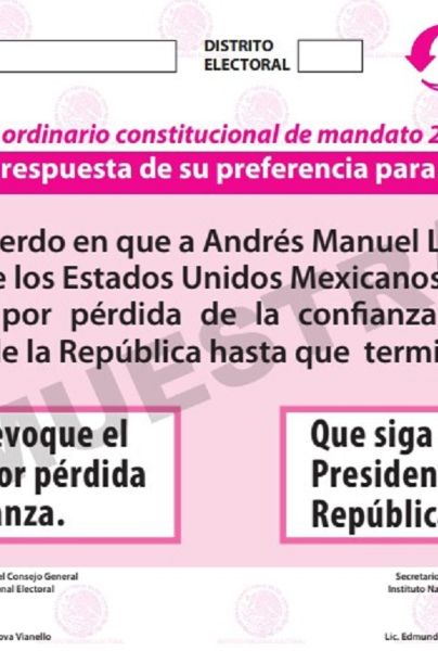 Revocación De Mandato Cómo Consultar Los Resultados Preliminares A Partir De Este Domingo 10 De 0336